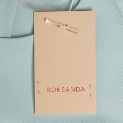 Pre Owned Roksanda Ilincic Blue Crepe Bow Detail Top S
