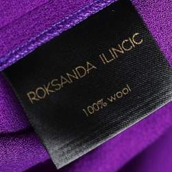 Roksanda Ilincic Colorblock Wool Crepe Maxi Skirt L