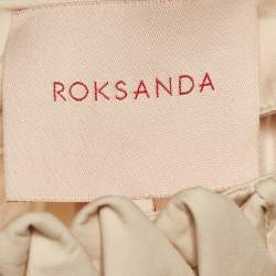 Pre Owned Roksanda Ilincic Beige Cotton Long Smocked Skirt S