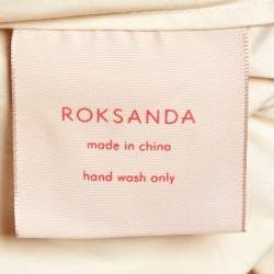 Pre Owned Roksanda Ilincic Beige Cotton Long Smocked Skirt S