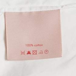 Pre Owned Roksanda Ilincic White Poplin Bell Sleeve Blouse M