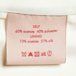 Pre Owned Roksanda White Crepe Puff Sleeve Midi Lena Dress S