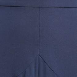 Pre Owned Roksanda Ilincic Blue Silk Flared Midi Skirt S