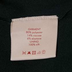 Pre Owned Roksanda Ilincic Black Crepe Flared Bow Detail Sleeve Midi Dress L