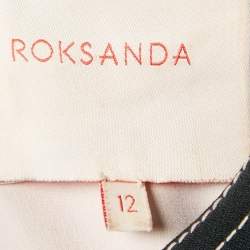 Pre Owned Roksanda Ilincic Black Crepe Bell Sleeve Flared Midi Dress M