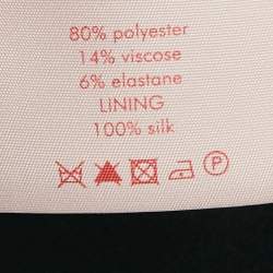 مملوكة مسبقًا Roksanda Black Crepe Silk Bow Detail Peplum Top M