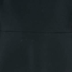 مملوكة مسبقًا Roksanda Black Crepe Silk Bow Detail Peplum Top M