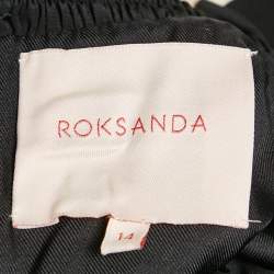 Roksanda Ilincic Black Gabardine Wide Leg Jumpsuit L