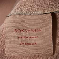 Pre Owned Roksanda Ilincic Black Crepe Bell Sleeve Midi Dress L