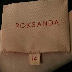 Pre Owned Roksanda Ilincic Black Crepe Bell Sleeve Midi Dress L