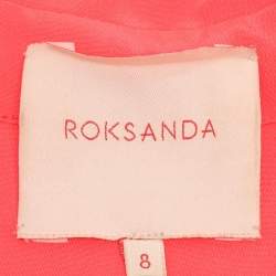 Pre Owned Roksanda Ilincic Orange Silk Dress S