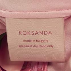 Pre Owned Roksanda Multicolor Printed Silk Amaranth Midi Skirt M