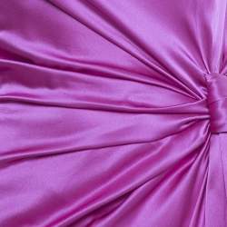 Pre Owned  Roksanda Pink Silk Asymmetric Drape Orien Gown S 