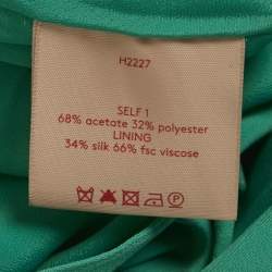Pre Owned Roksanda Green Crepe Leticia Midi Dress M