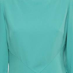 Pre Owned Roksanda Green Crepe Leticia Midi Dress M