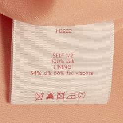 Pre Owned Roksanda Orange Silk Asymmetric Neck Pilar Maxi Dress S  