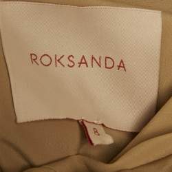 Pre Owned Roksanda Multicolor Silk Tie-up Neck Detail Aldona Midi Dress S