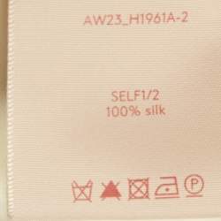 Pre Owned Roksanda Ivory Printed Silk Gathered Sleeve Lilee Maxi Dress M