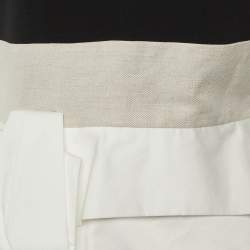 Pre Owned Roksanda Black Cotton & White Sleeveless Top M