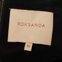Pre Owned Roksanda Black Cotton & White Sleeveless Top M