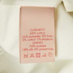 Pre Owned Roksanda Black Cotton & White Sleeveless Top M