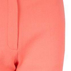 Pre Owned Roksanda Ilincic Neon Orange Wool Shorts S