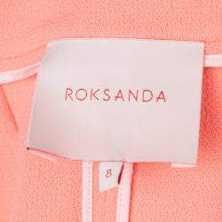 Pre Owned Roksanda Ilincic Neon Orange Wool Shorts S