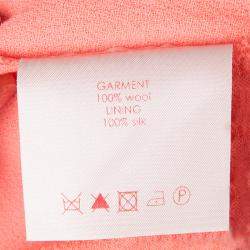 Pre Owned Roksanda Ilincic Neon Orange Wool Shorts S