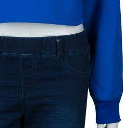 مملوكة مسبقًا Roksanda Ilincic Blue Oversized Crop Top M