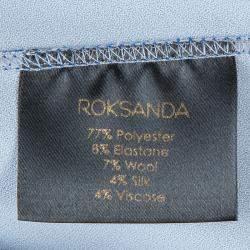 مملوكة مسبقًا Roksanda Ilincic Blue Oversized Crop Top M