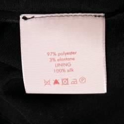 مملوكة مسبقًا بلوزة روكساندا إلينسيك كريب أسود بأكمام غير متساوية مقاس كبير - لارج