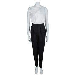 Pre Owned Roksanda Ilincic Dark Grey Wool Trousers M