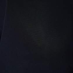 Pre Owned Roksanda Navy Blue Silk Contrast Neck Tie Detail Aulna Top M