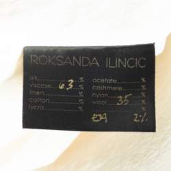 Pre Owned فستان ماكسي روكساندا إلينسيك كريب كتل لونية L