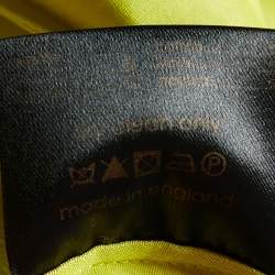 Pre Owned Roksanda Ilincic Yellow Cotton & Silk Draped Maxi Skirt M