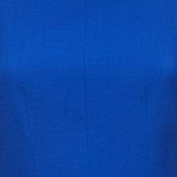 Pre Owned Roksanda Ilincic Blue Crepe Bell Sleeve Midi Dress S