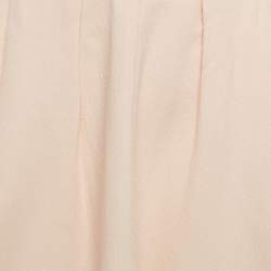 Pre Owned Roksanda Ilincic Pink Contrast Trim Crepe Pleated Midi Skirt S