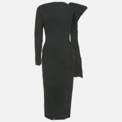 Pre Owned Roksanda Black Crepe Margarida Midi Dress M