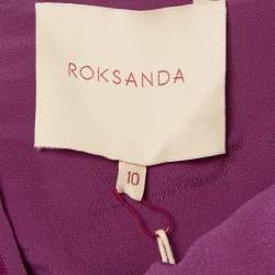 Pre Owned Roksanda Pink Crepe Midi Luna Dress M