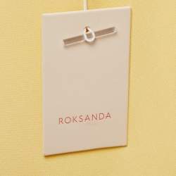Roksanda Yellow Silk Full Sleeve Ruffle Detailed Blouse M