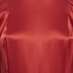 Pre Owned Roksanda Red Satin Silk Maxi Dress M