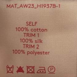 Pre Owned Roksanda Blue Poplin Ruffled Midi Dress M