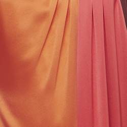 Pre Owned Roksanda Multicolor Satin Paneled Midi Dress M