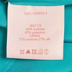 Pre Owned Roksanda Blue Crepe Ruffled Midi Dress M