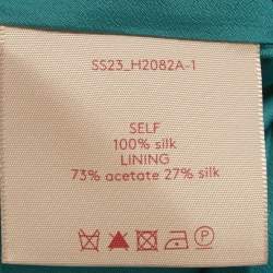 Pre Owned Roksanda Blue Satin Blue Flared Long Dress M