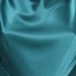 Pre Owned Roksanda Blue Satin Blue Flared Long Dress M