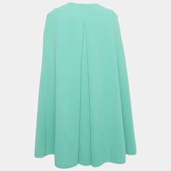 Pre Owned Roksanda Blue Two Toned Crepe Cape Short Dress M