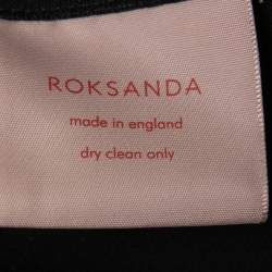 مملوكة مسبقًا Roksanda Black Crepe Bow Sleeve Detail Jumpsuit S