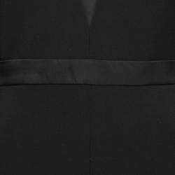 مملوكة مسبقًا Roksanda Black Crepe Bow Sleeve Detail Jumpsuit S