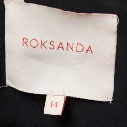 Pre Owned Roksanda Black Crepe Bell Sleeve Short Dress L